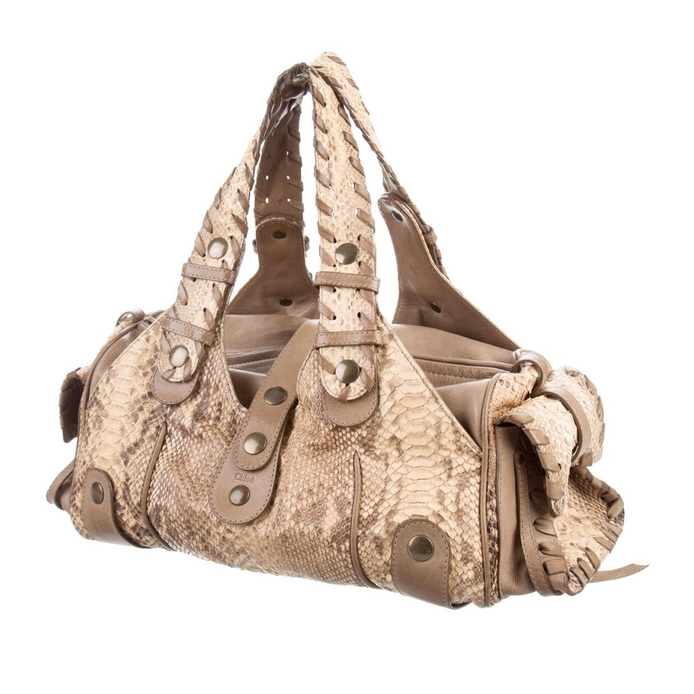Chloe python silverado bag